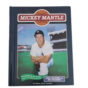 Baseball Legends Book "Mickey Mantle" Hardcover Chelsea House Publishing 1991